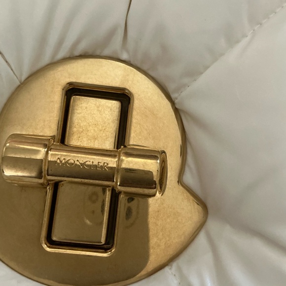 NWT Moncler Puffer Crossbody in Ivory - Picture 3 of 3